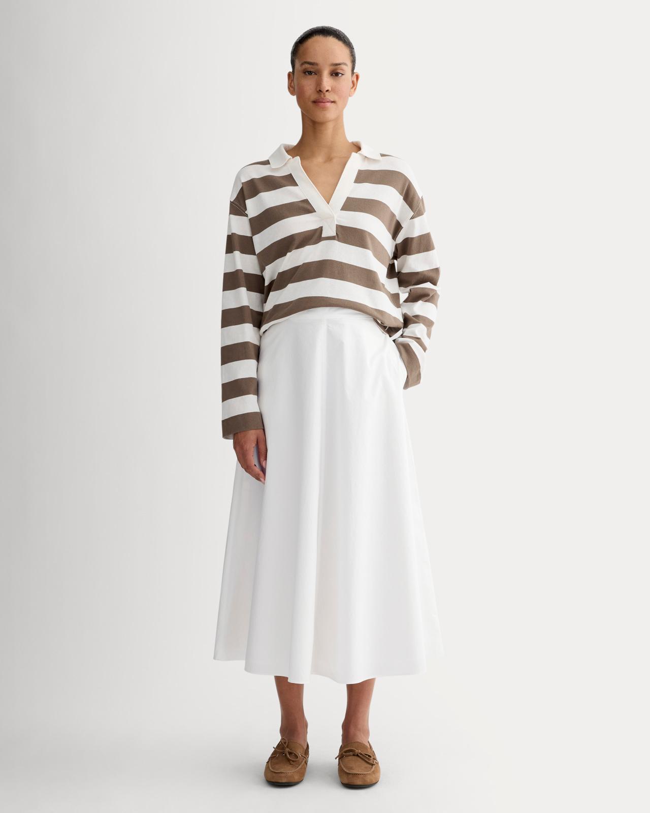 Womens Midi Skirt in Ultrasoft Cotton by Everlane Product Image