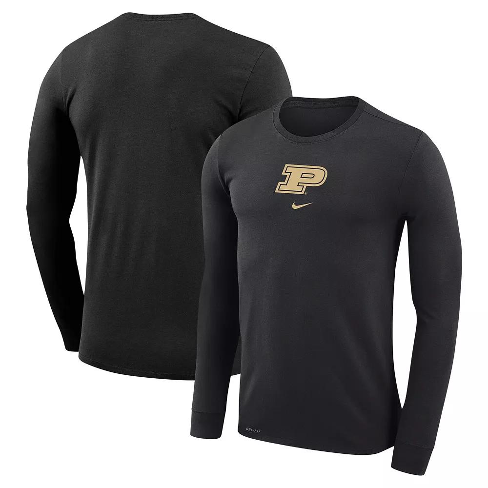 Men's Nike Black Purdue Boilermakers Basketball Shootaround Long Sleeve T-Shirt,  Product Image