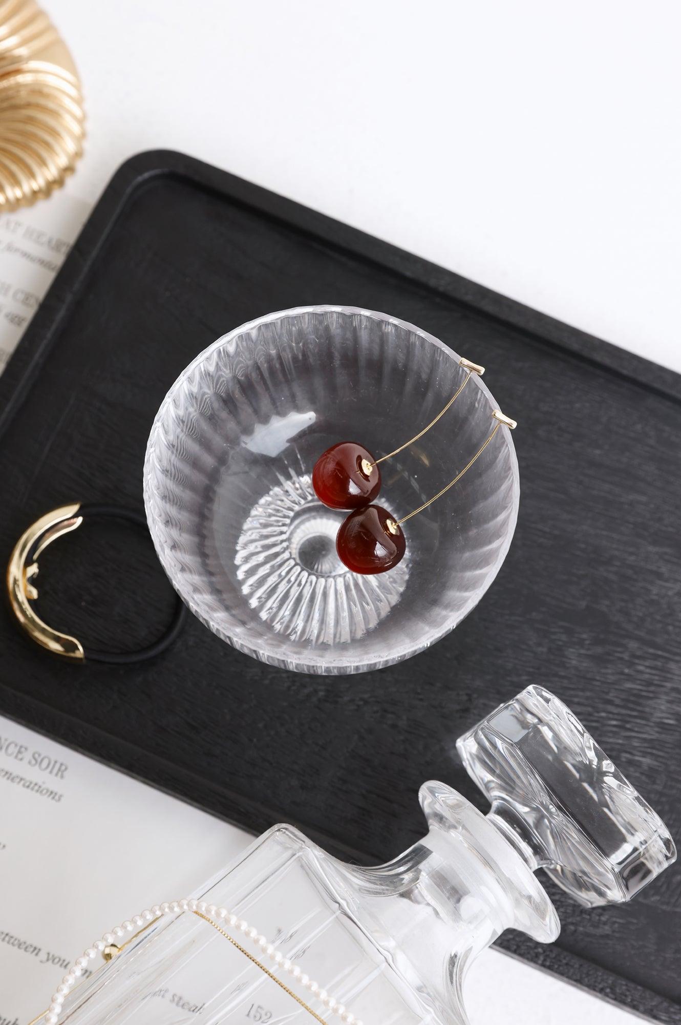 Cherry Kiss Earrings Gold Product Image