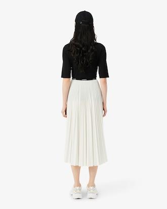 Long Pleated Elasticated Waist Skirt Product Image