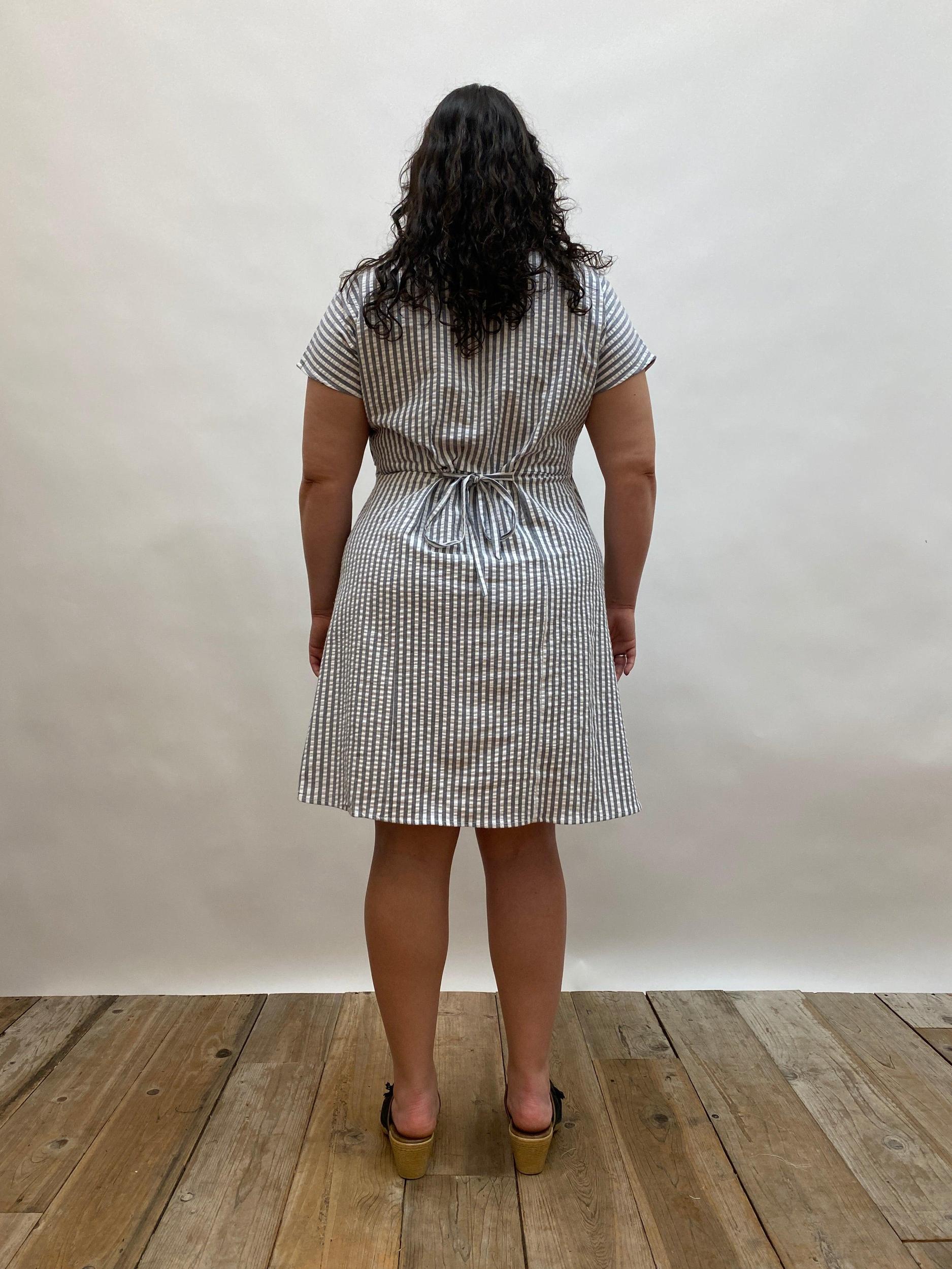 Dolman Dress in Seersucker Product Image