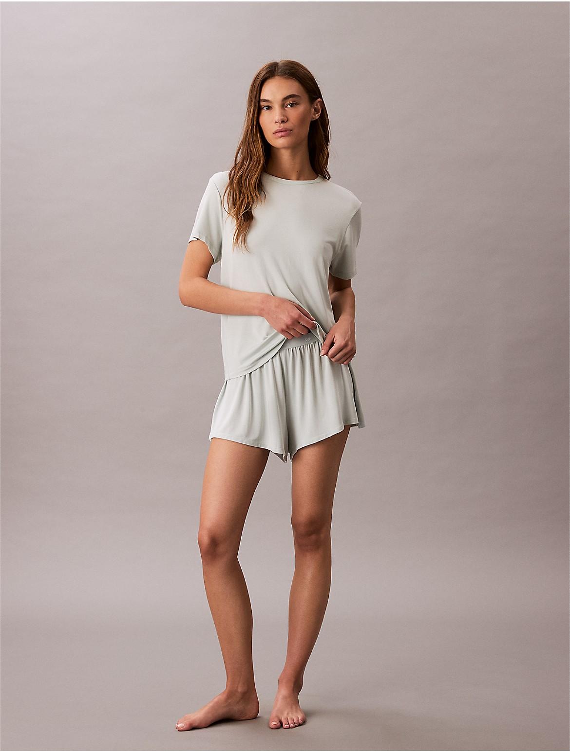 Calvin Klein Womens Ultra Light Lounge Shorts - Green Product Image