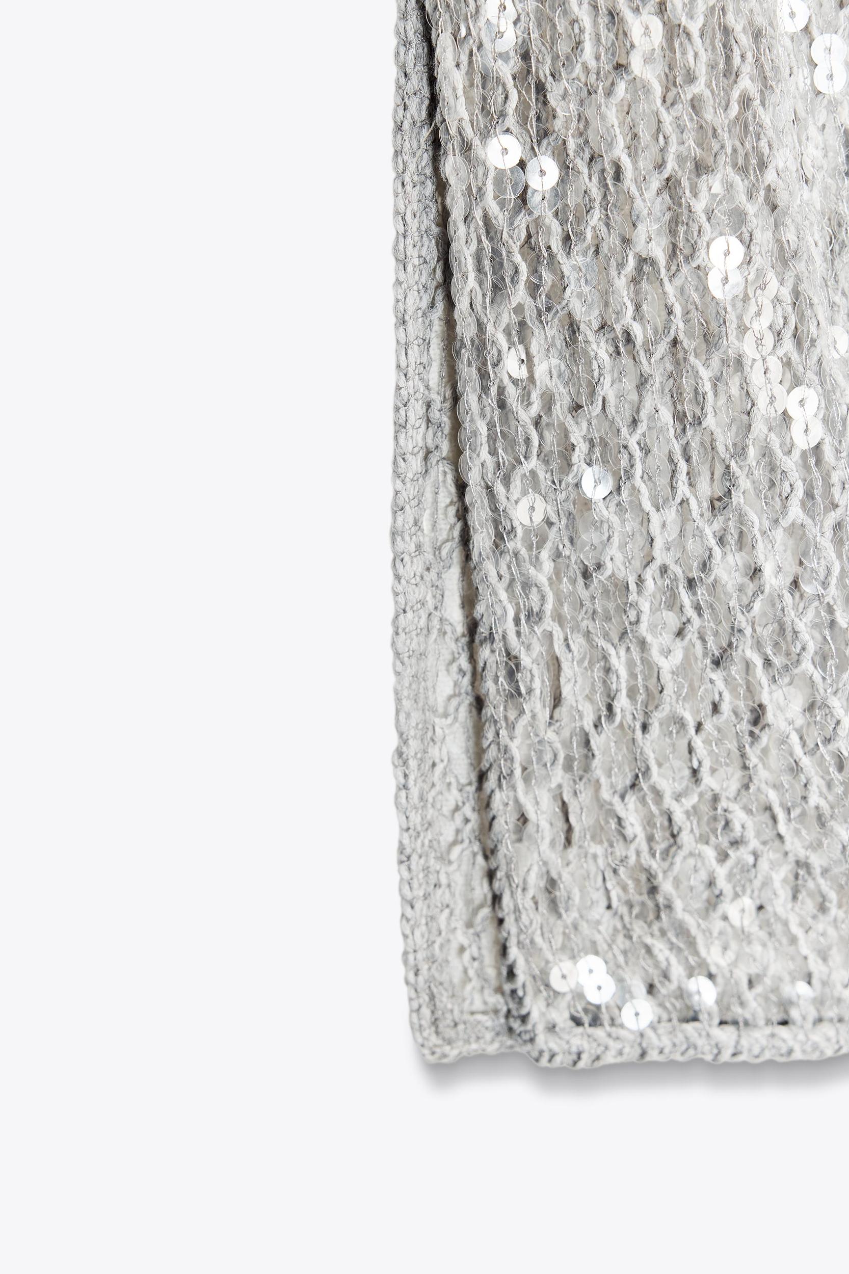 ZW COLLECTION SEQUIN MIDI SKIRT Product Image