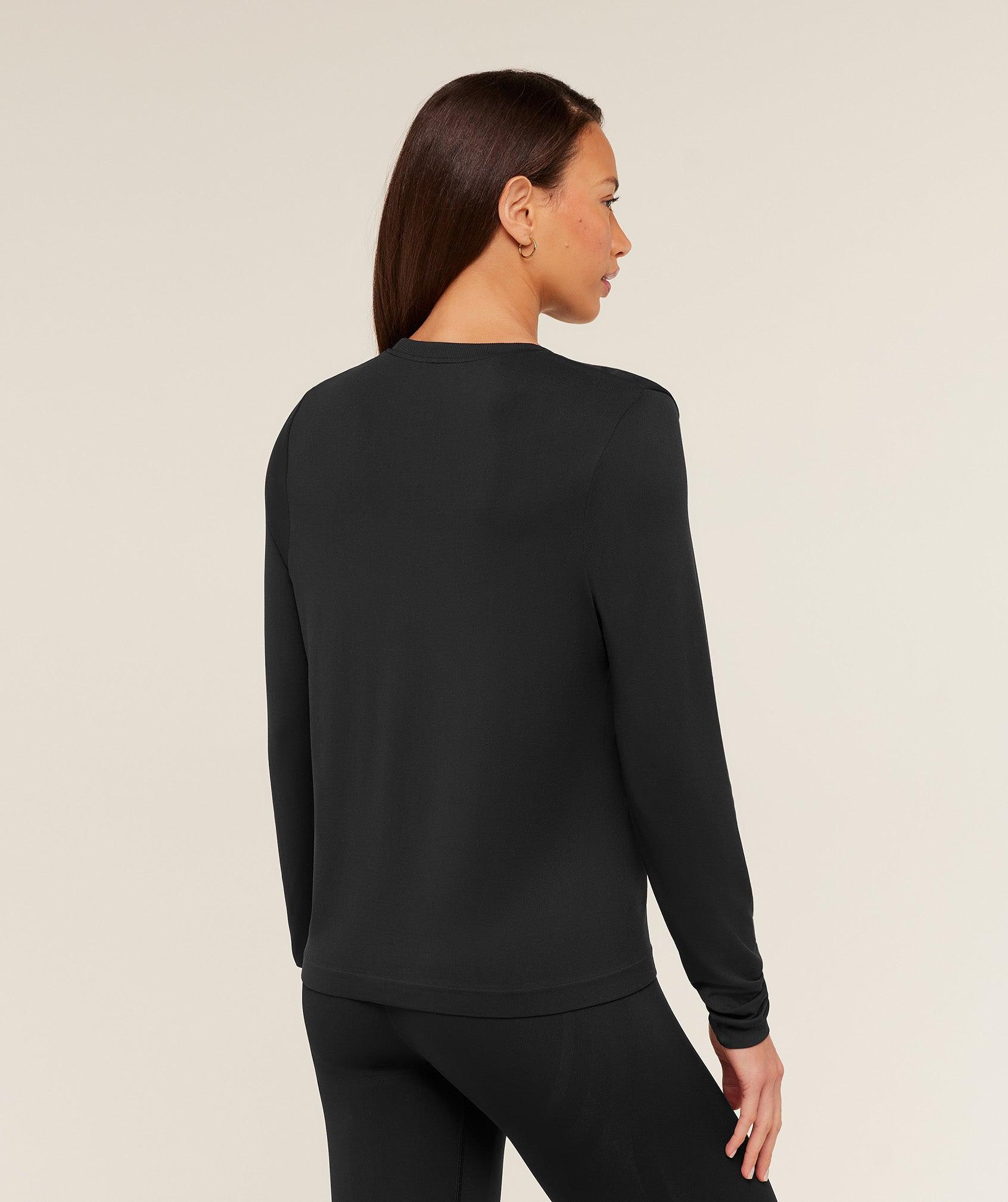 Gymshark Everyday Seamless Long Sleeve Top - Black Female Product Image