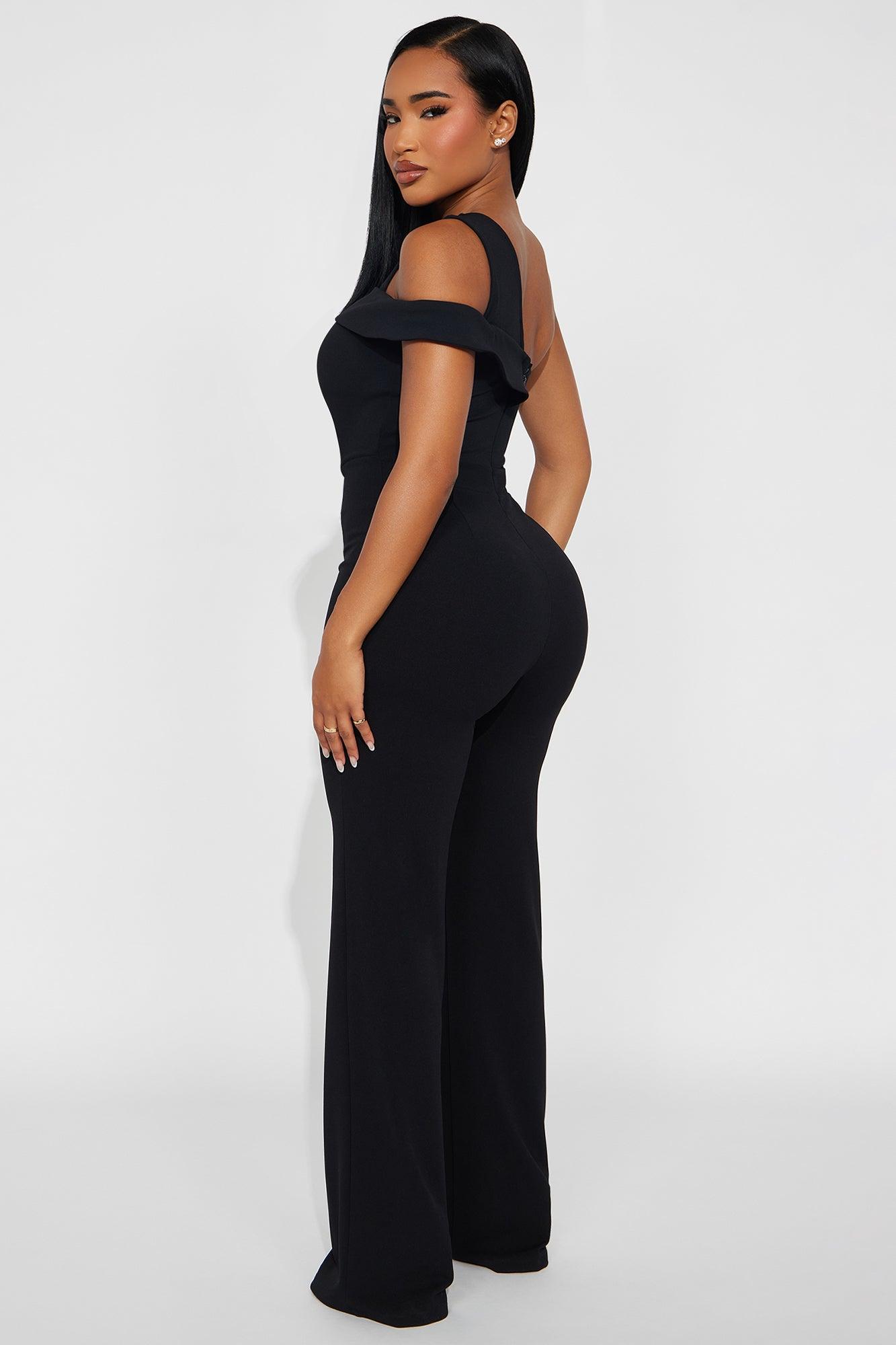Melissa On Shoulder Jumpsuit - Black Female Product Image