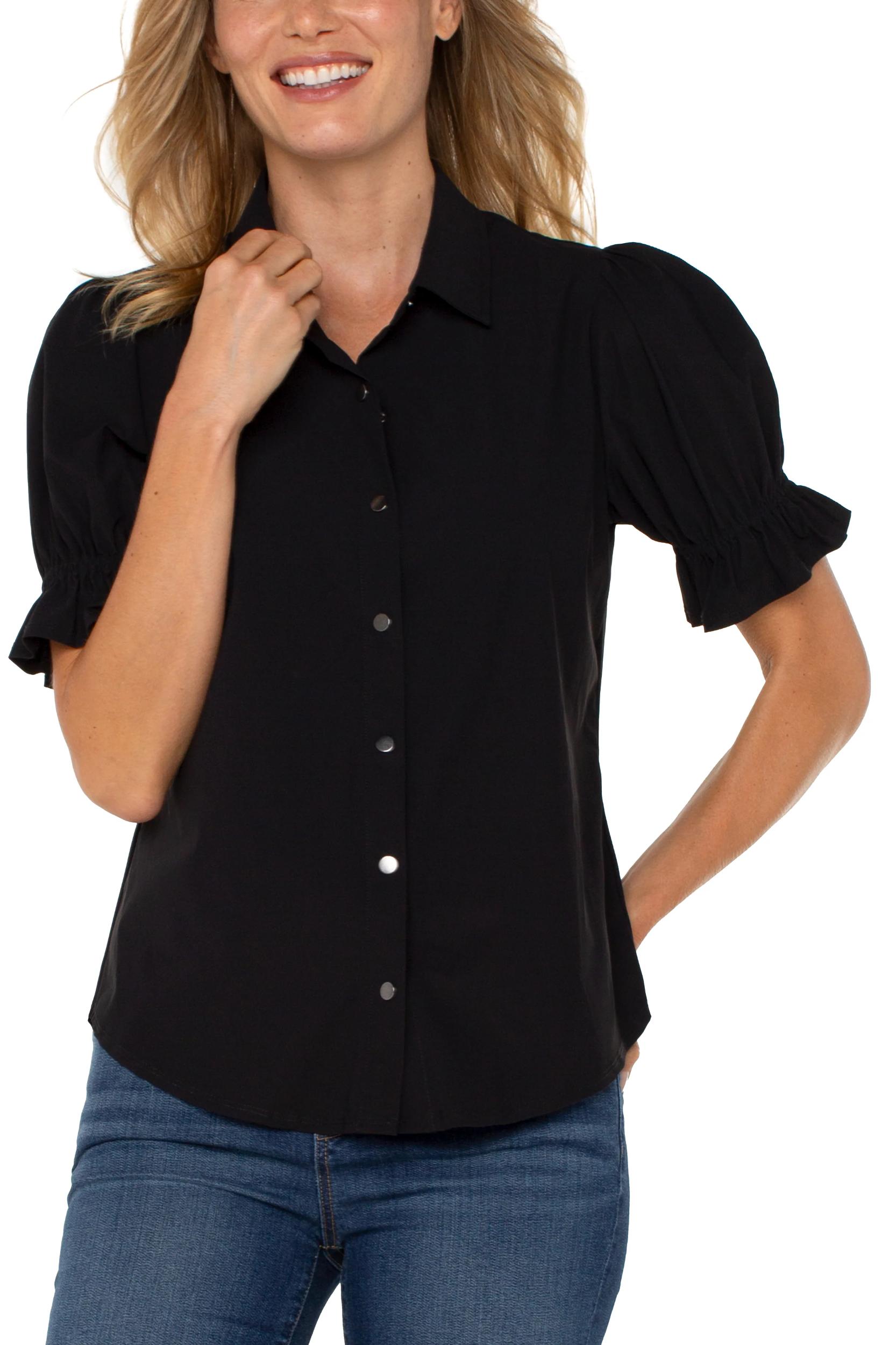 Snap Front Knit Shirt Product Image