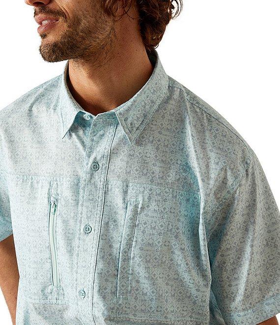 Ariat VentTEK Classic Fit Allover Pattern Short Sleeve Woven Shirt Product Image