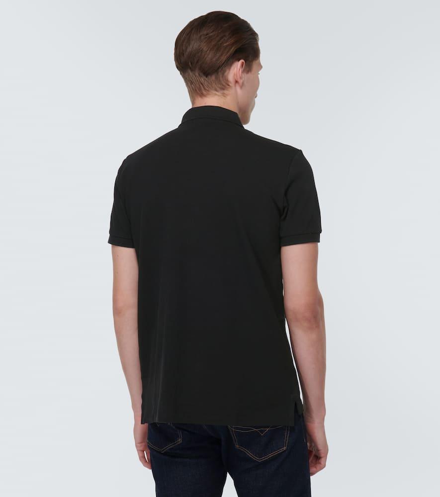 POLO RALPH LAUREN Black Polo Shirt With Classic Collar And Pony Embroidery On The Front In Cotton Man Product Image