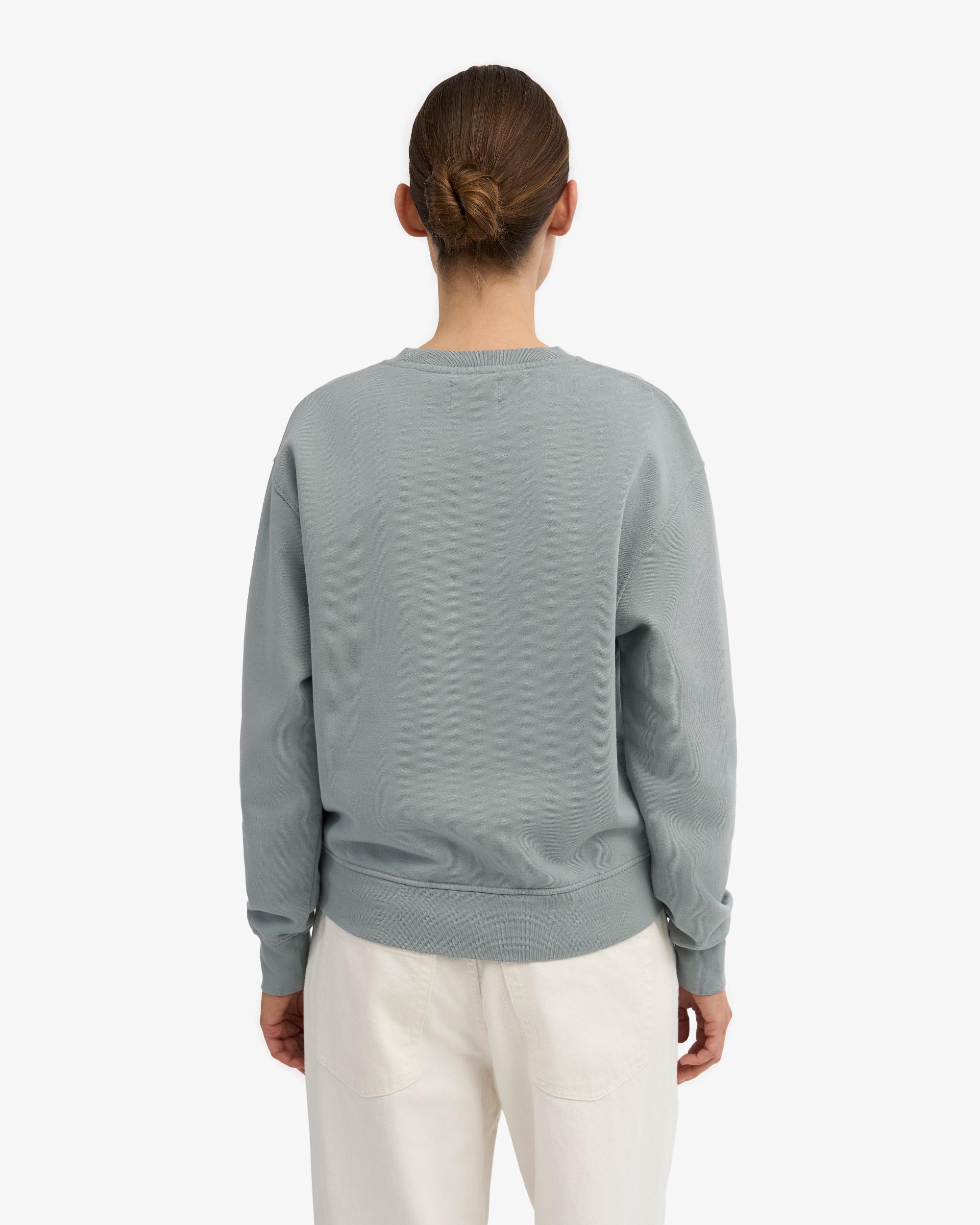 Women Classic Organic Crew - Steel Blue Product Image