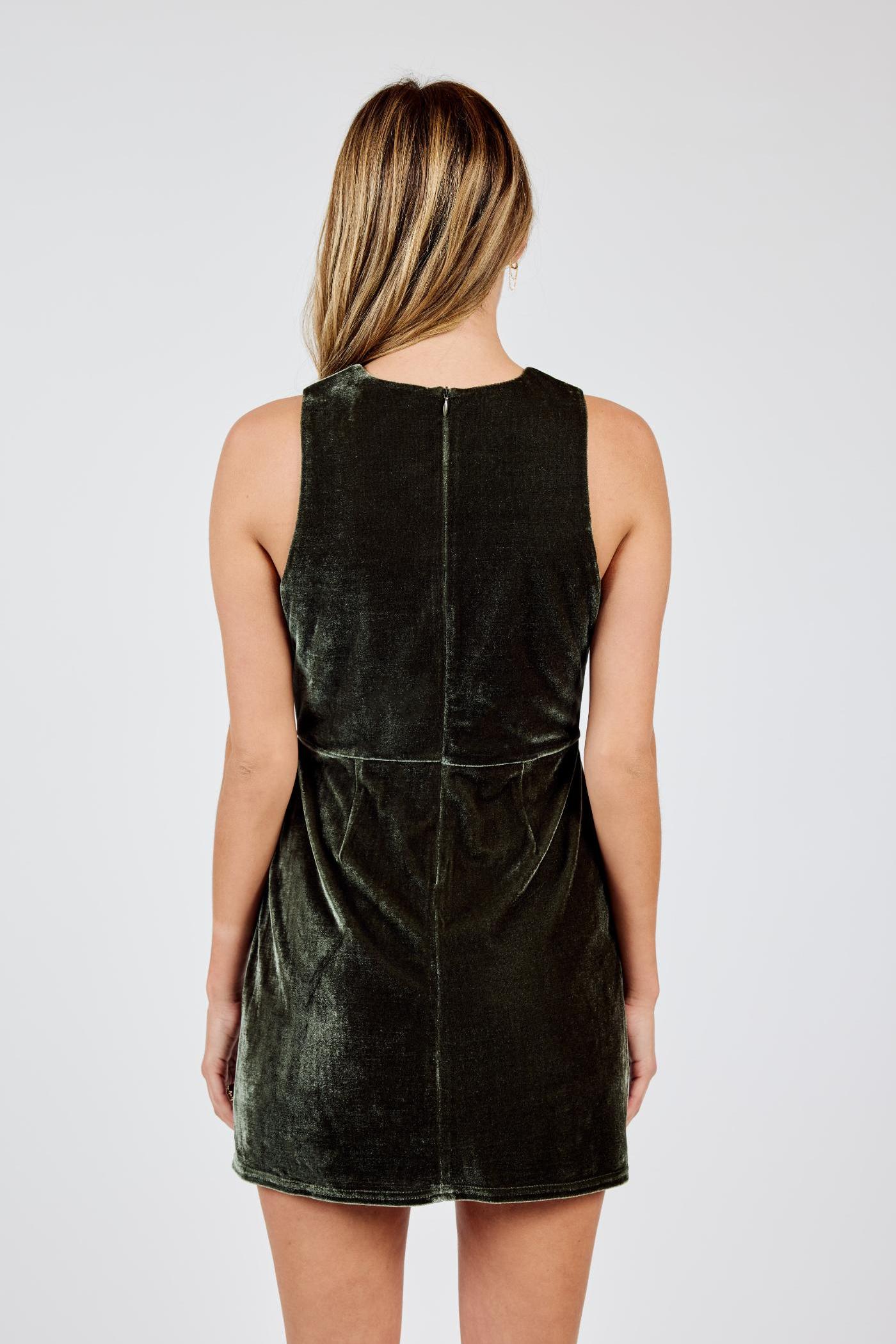 Midnight Oil Velvet Mini Dress Product Image