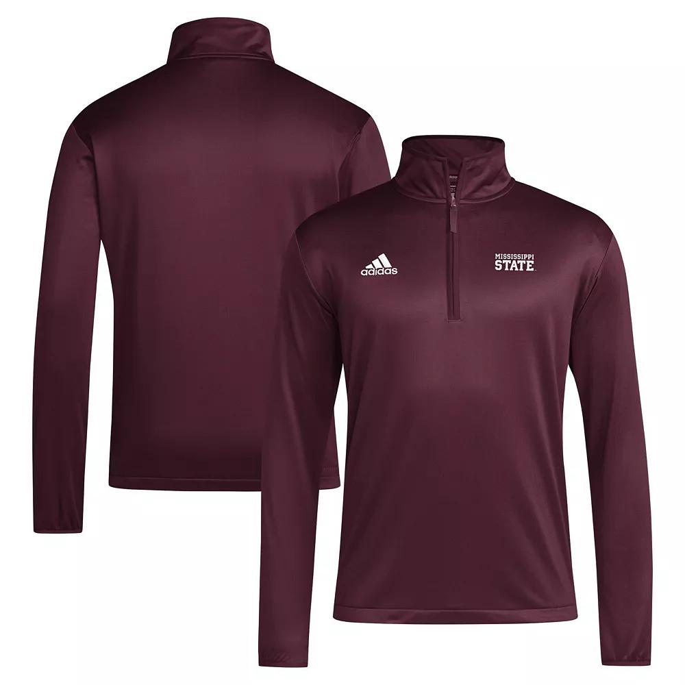 Men's adidas Red NC State Wolfpack 2024 Coaches Sideline Quarter-Zip Top,  Product Image