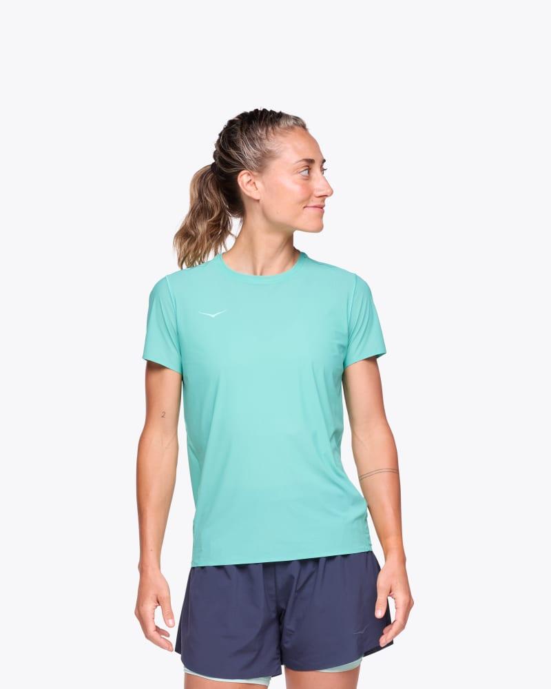 HOKA Womens Airolite Run Short Sleeve Shirt Product Image