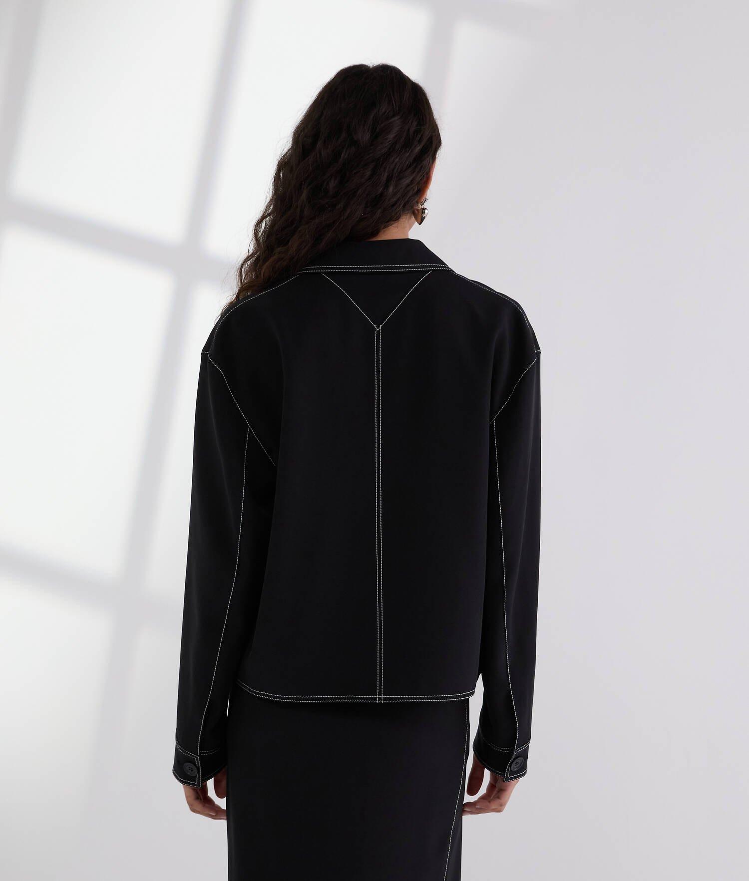 CONTRAST STITCH JACKET Product Image