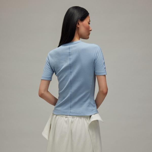 adidas Y-3 Fitted Short Sleeve Tee Black L Womens Product Image