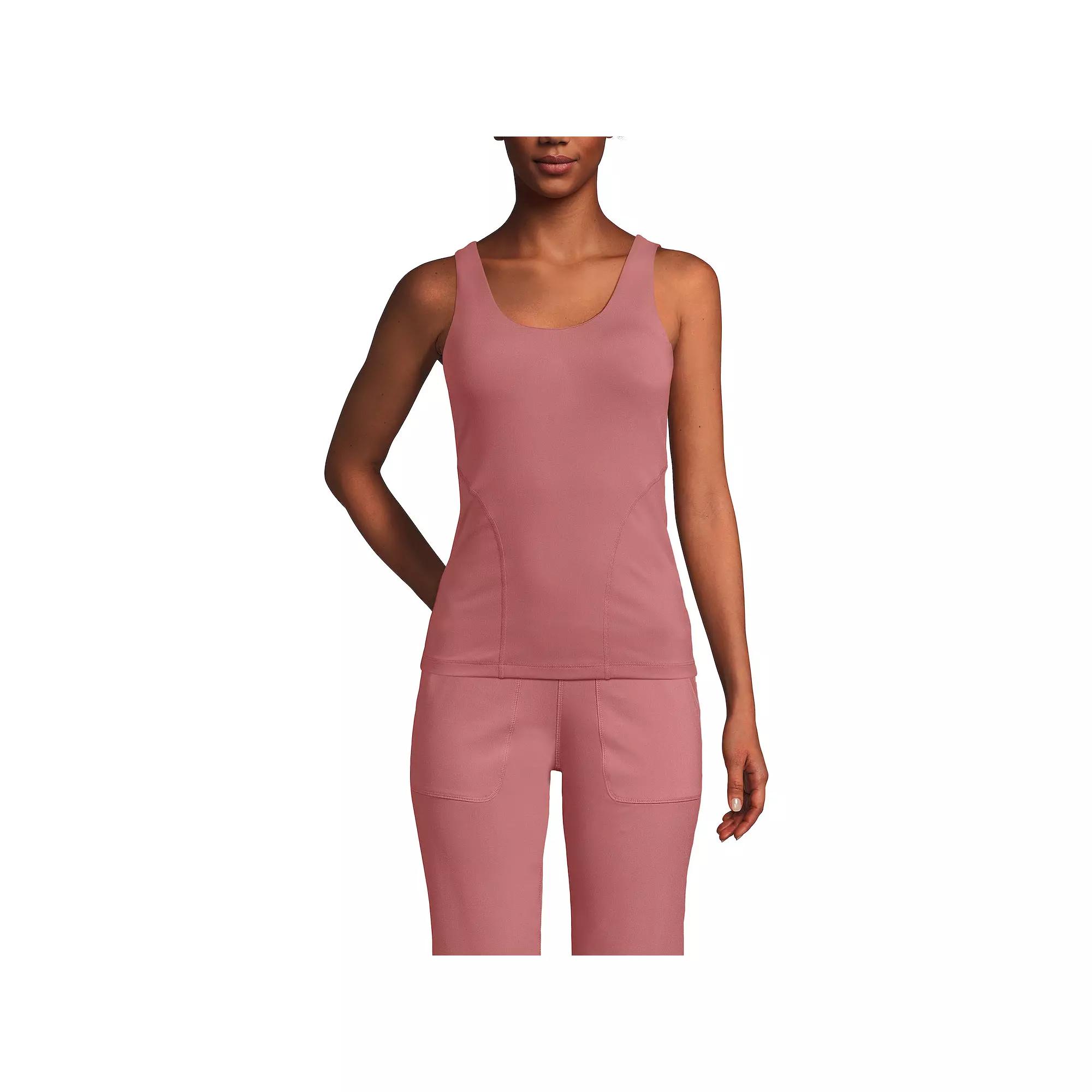 Women's Lands' End Interlock Scoopneck Tank Top,  Product Image