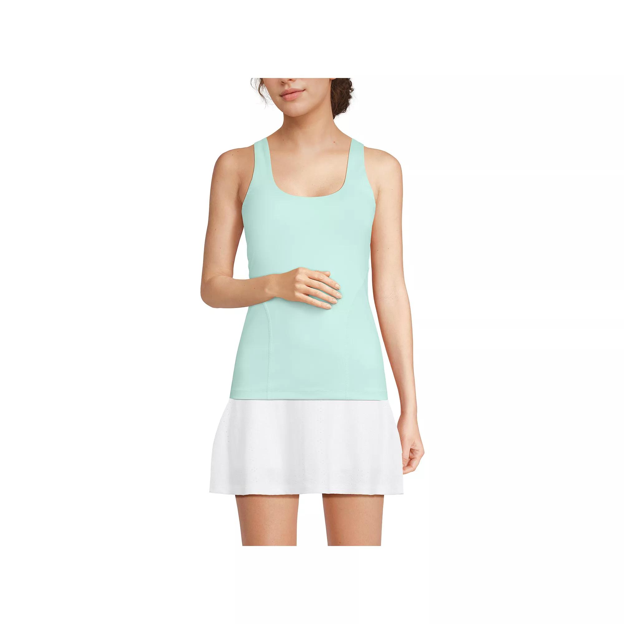 Women's Lands' End High Impact Scoop Neck Active Tank Top,  Product Image