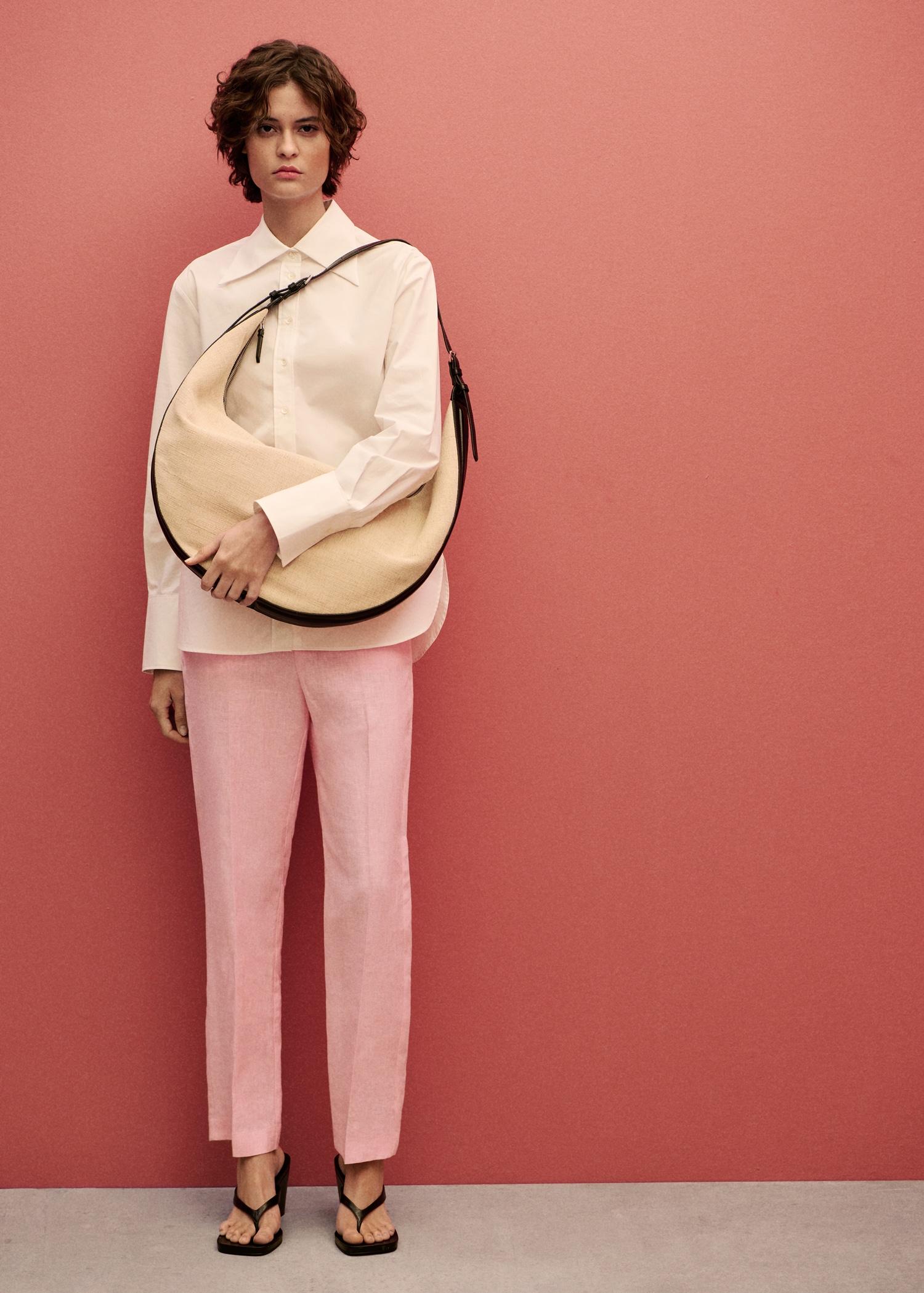 Linen suit trousers - Women | MANGO USA Product Image