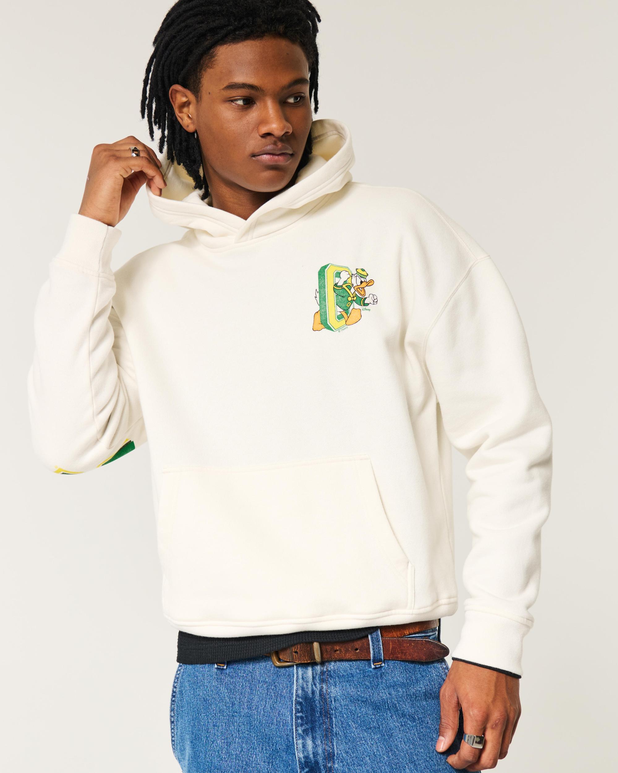 Boxy UConn Graphic Hoodie Product Image