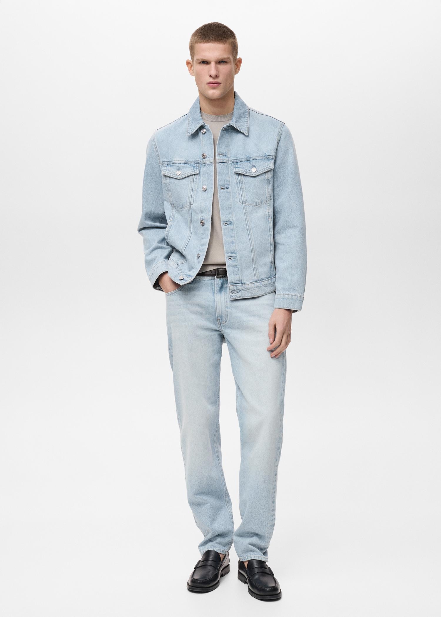 Denim jacket pockets - Men | MANGO USA Product Image