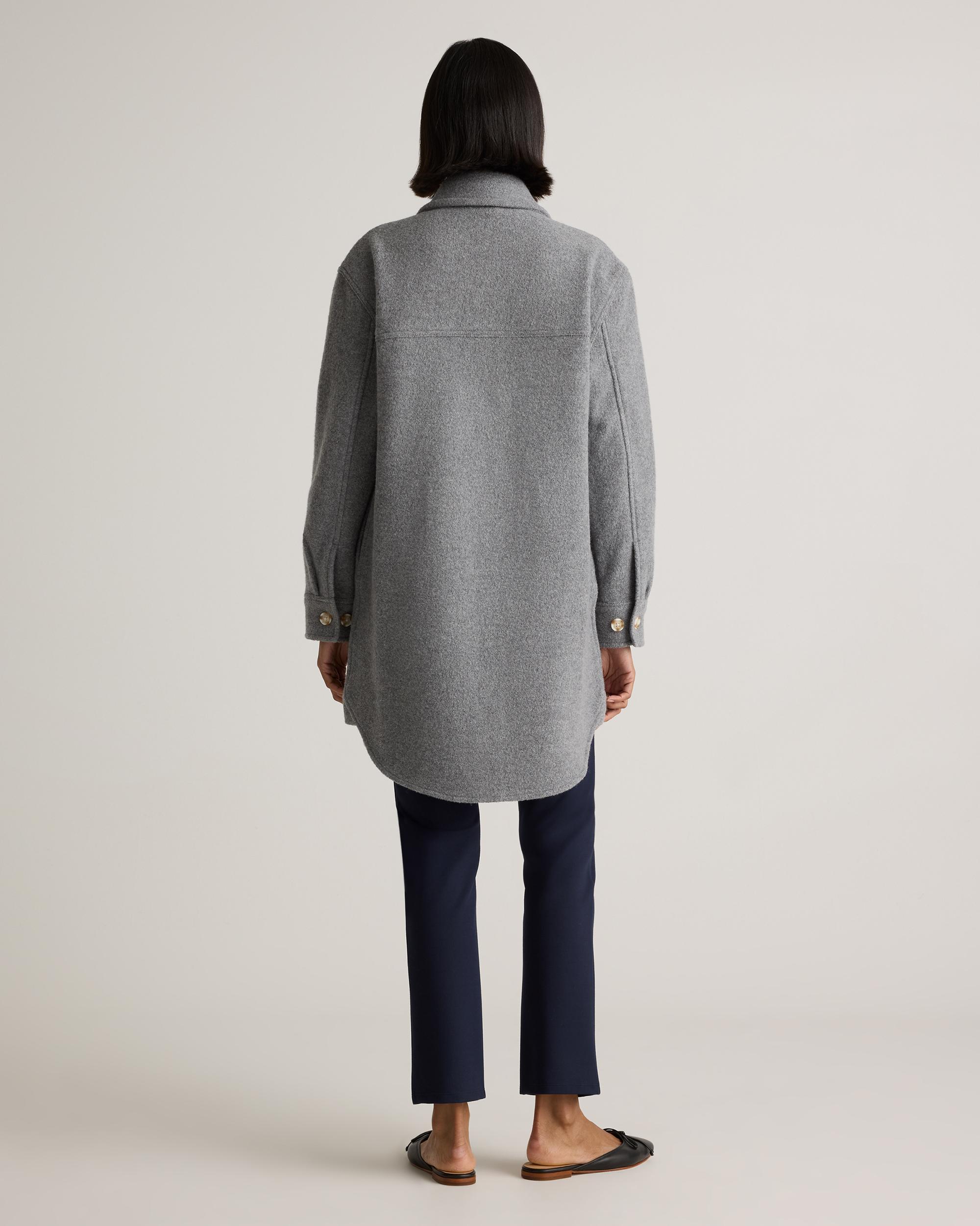 Quince | Women's 100% Merino Wool Long Shirt Jacket Product Image