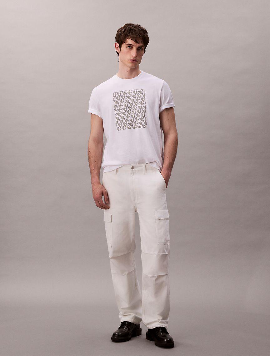 Monogram Logo Textured Graphic Classic T-Shirt  Product Image