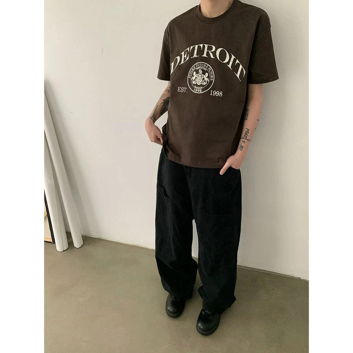 RT No. 18857 DETROIT LETTERED TEE Product Image