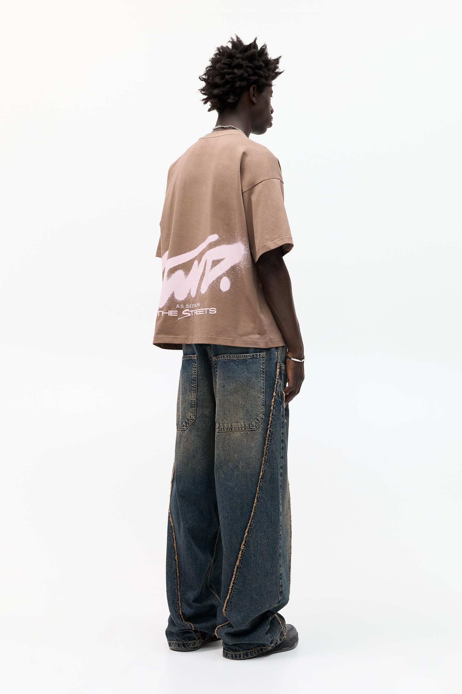 STWD short sleeve T-shirt with graffiti graphic Product Image