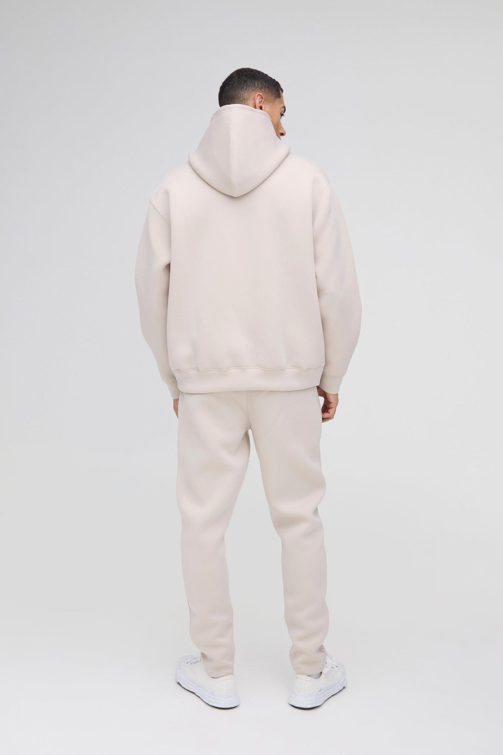 Oversized Bonded Scuba Hooded Tracksuit | boohooMAN USA Product Image