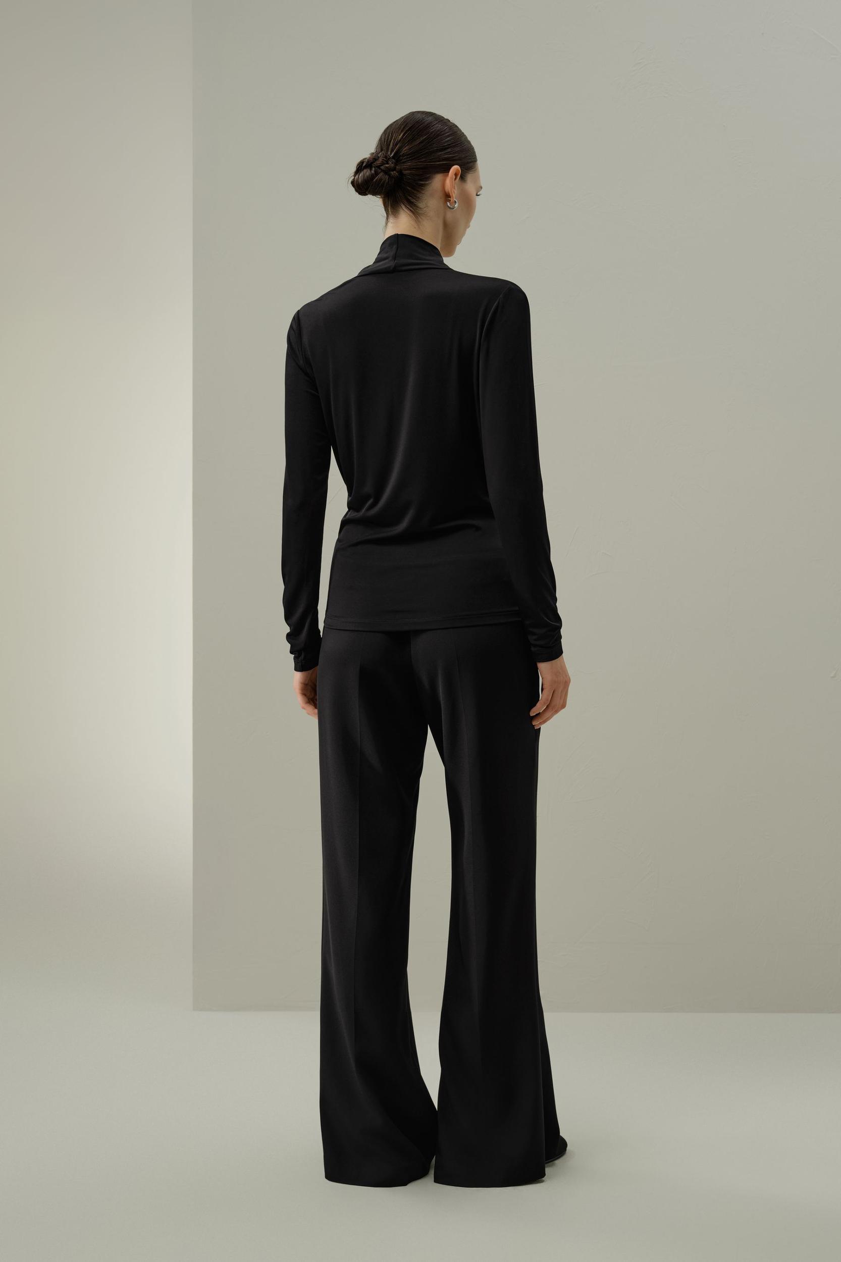 Silk Breeze Jersey Stretch Wrap Top Product Image