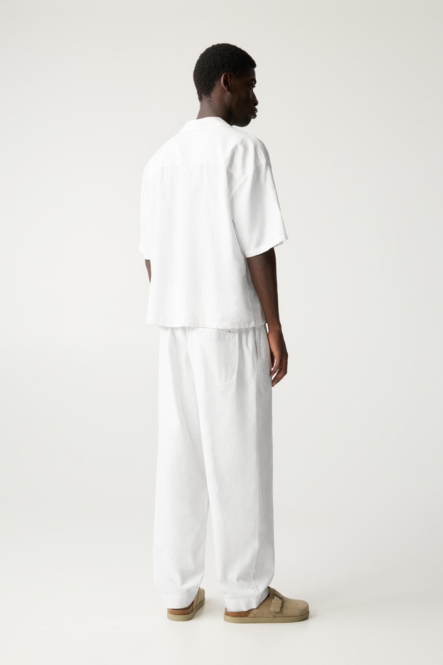 Linen blend sweatpants Product Image