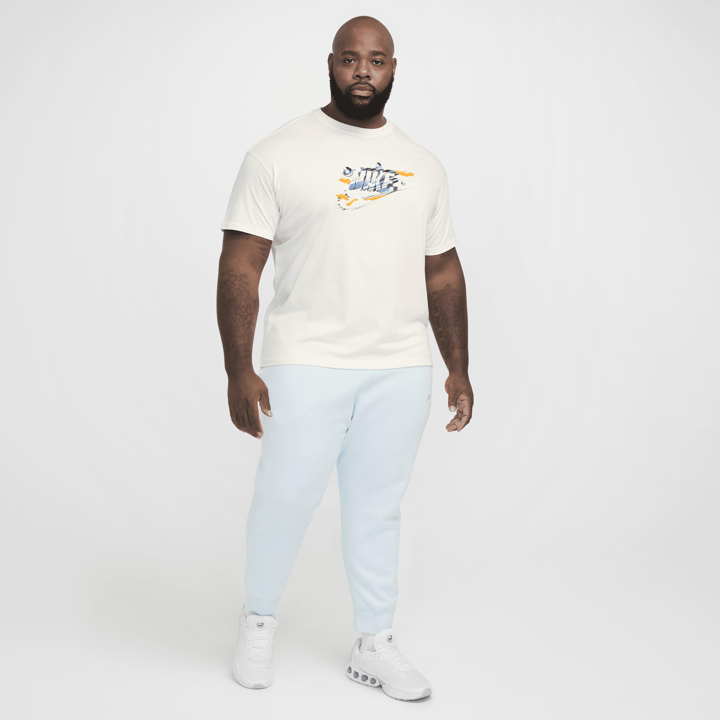 Nike Mens Nike NSW M90 OC HBR SEGB T-Shirt - Mens Sail/Blue Product Image