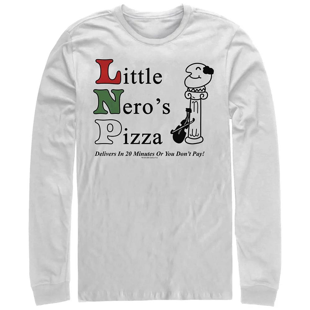 Big & Tall Home Alone Little Nero's Pizza Long Sleeve Graphic Tee, Men's,  Product Image
