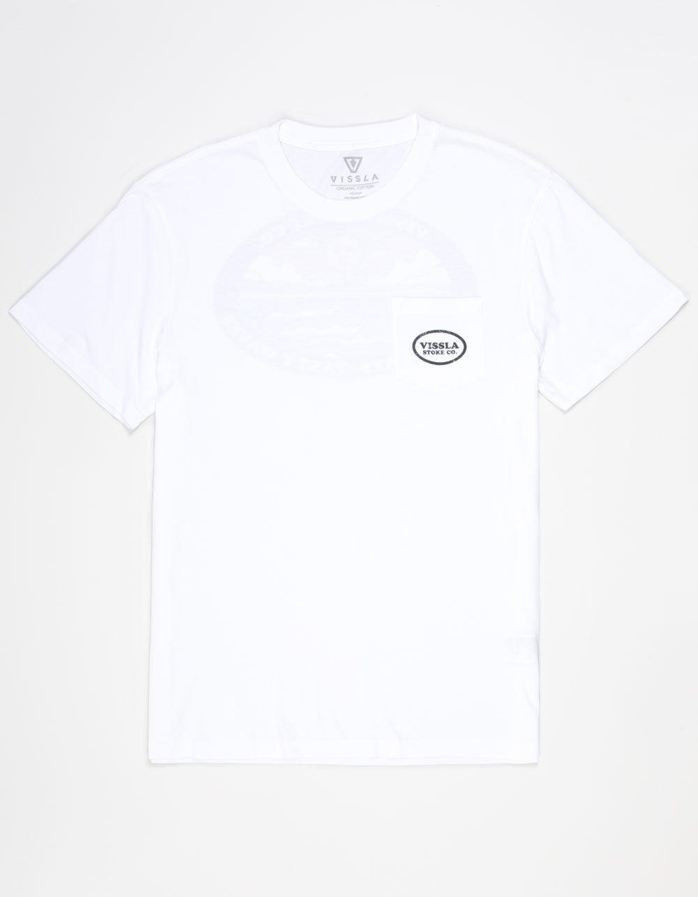 VISSLA Tasty Waves Mens Pocket Tee - WHITE Product Image
