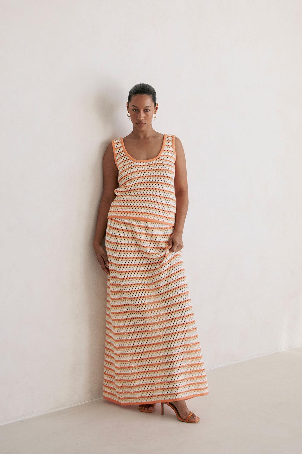 Erin Knit Top - Orange Product Image