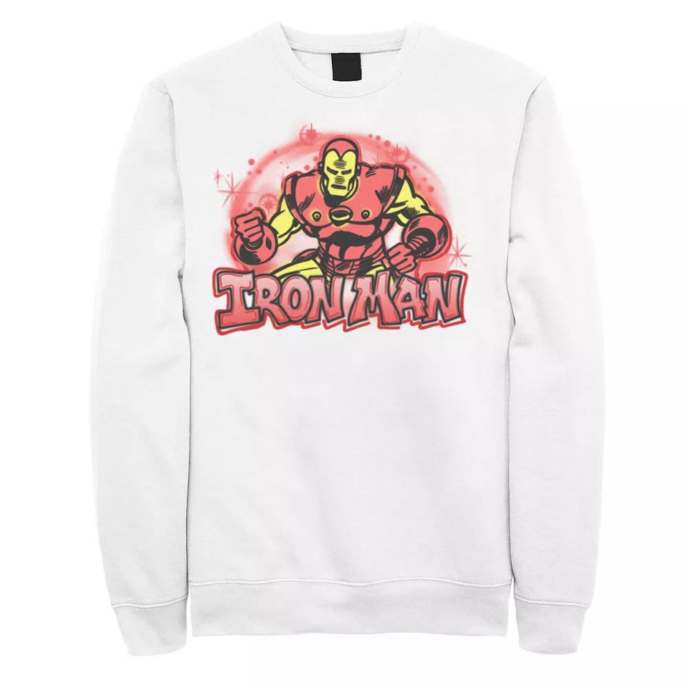 Men's Marvel Airbrushed Iron Man Sweatshirt,  Product Image