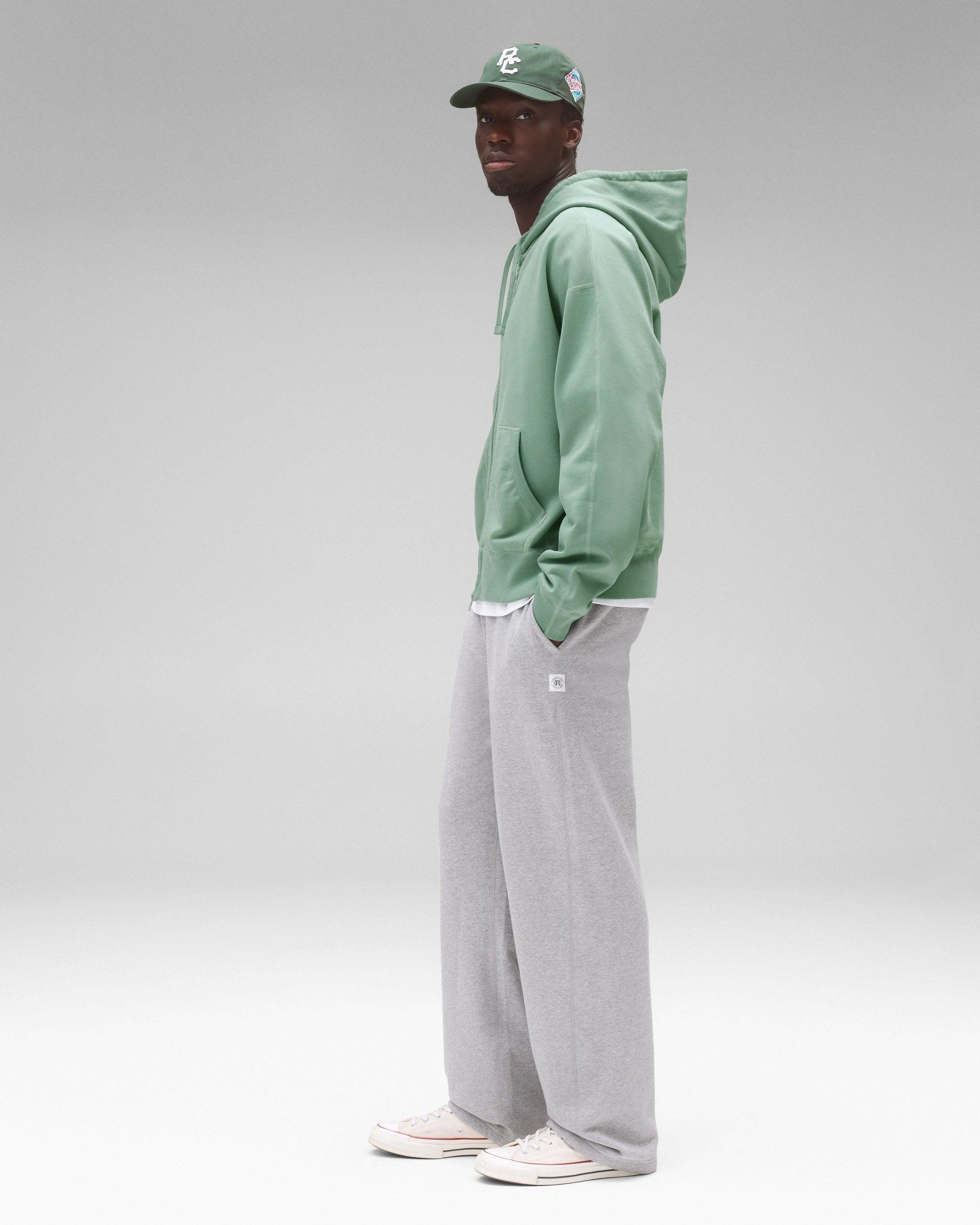 Midweight Terry Relaxed Zip Hoodie Male Product Image