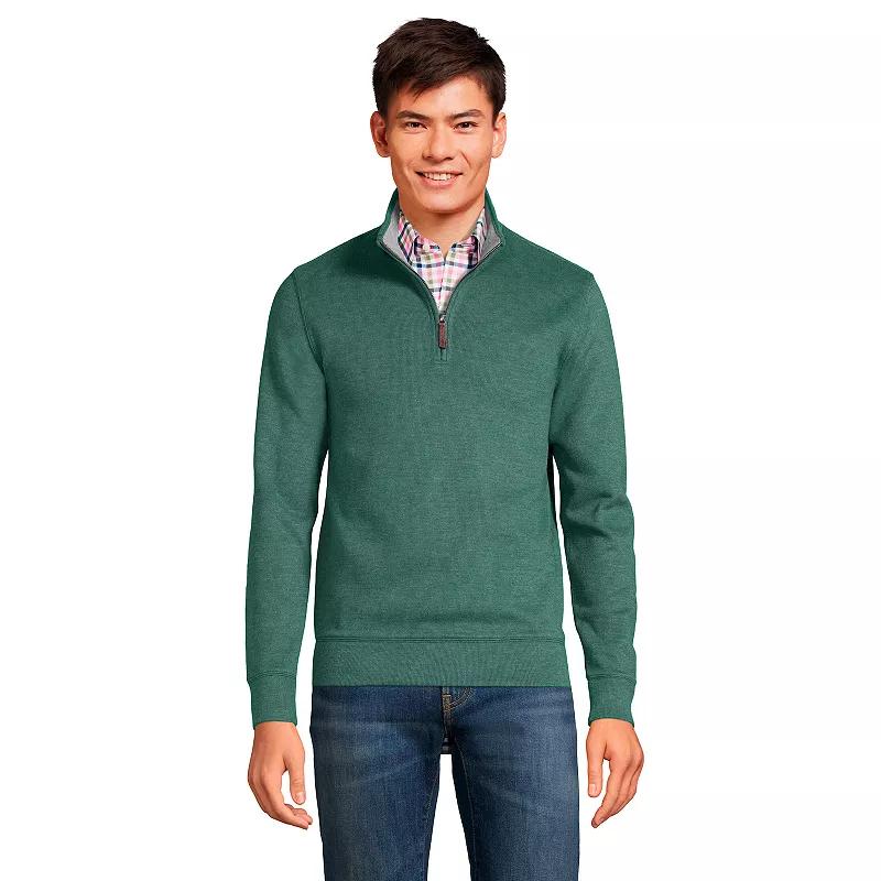 Big & Tall Lands' End Bedford Classic-Fit Ribbed Quarter-Zip Sweater, Men's,  Product Image