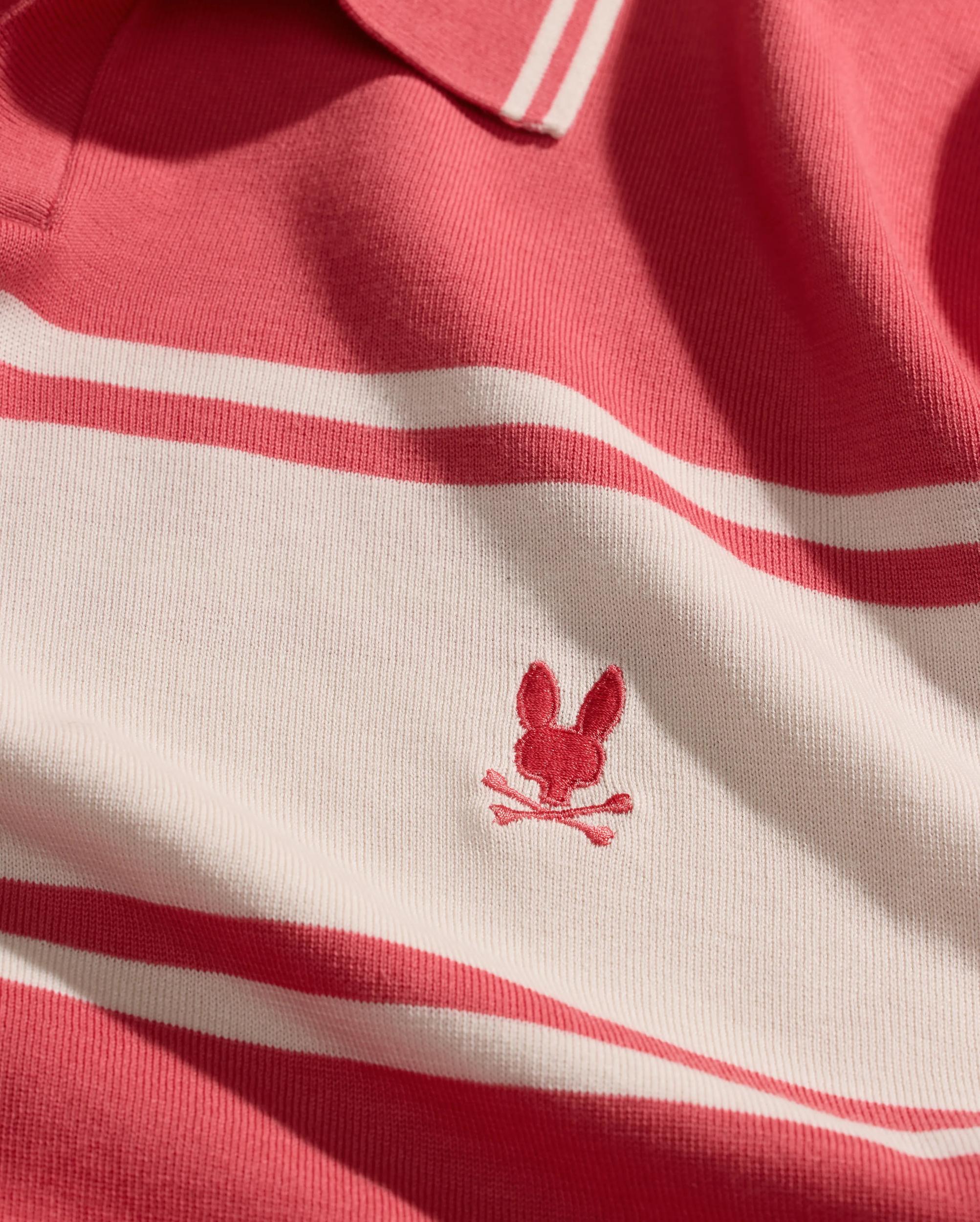 MENS ZAVIAN STRIPE KNIT POLO - MT0400055 Male Product Image