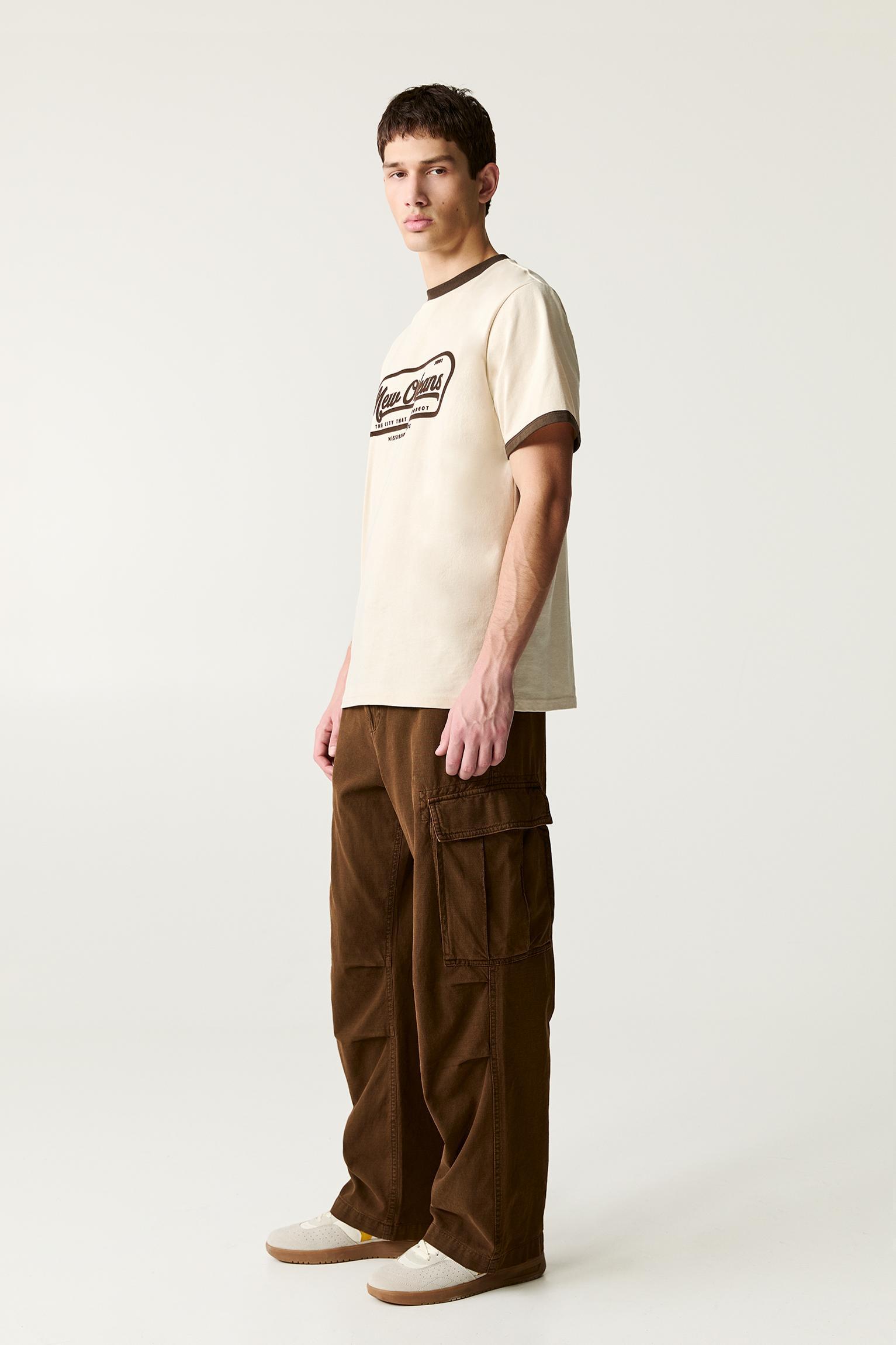 Washed baggy cargo pants Product Image