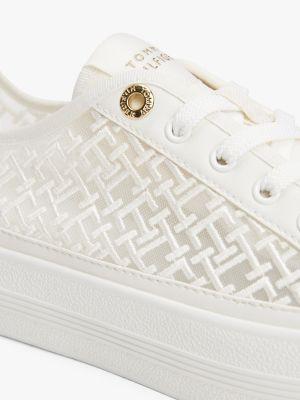Embroidered TH Monogram Mesh Sneaker Product Image