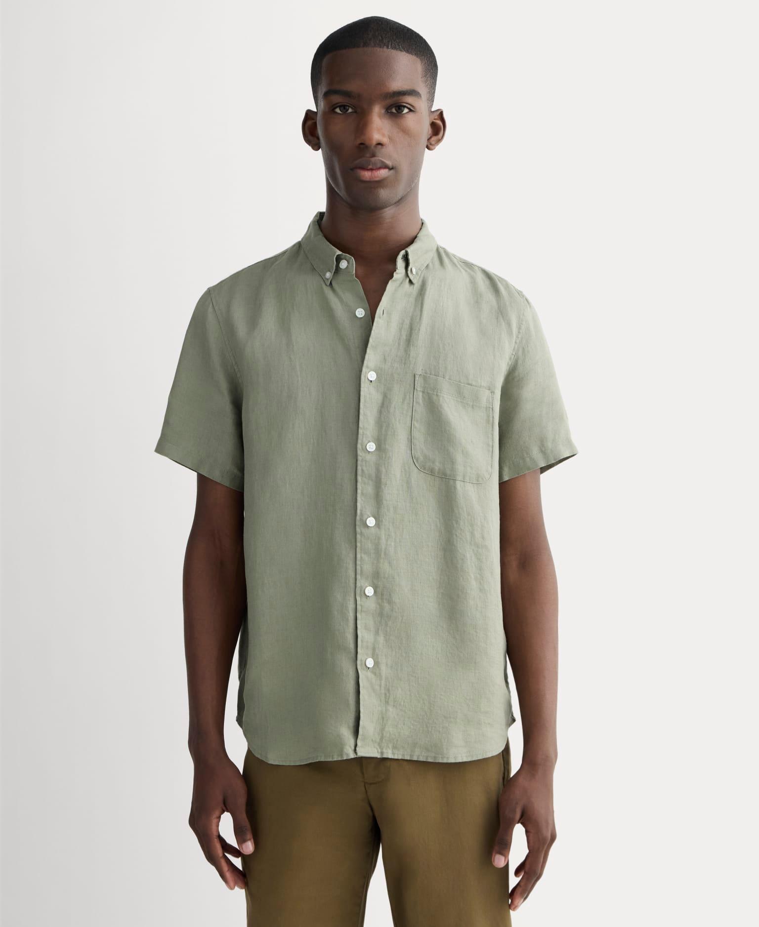 Mens Classic Short-Sleeve Shirt in Linen by Everlane Product Image