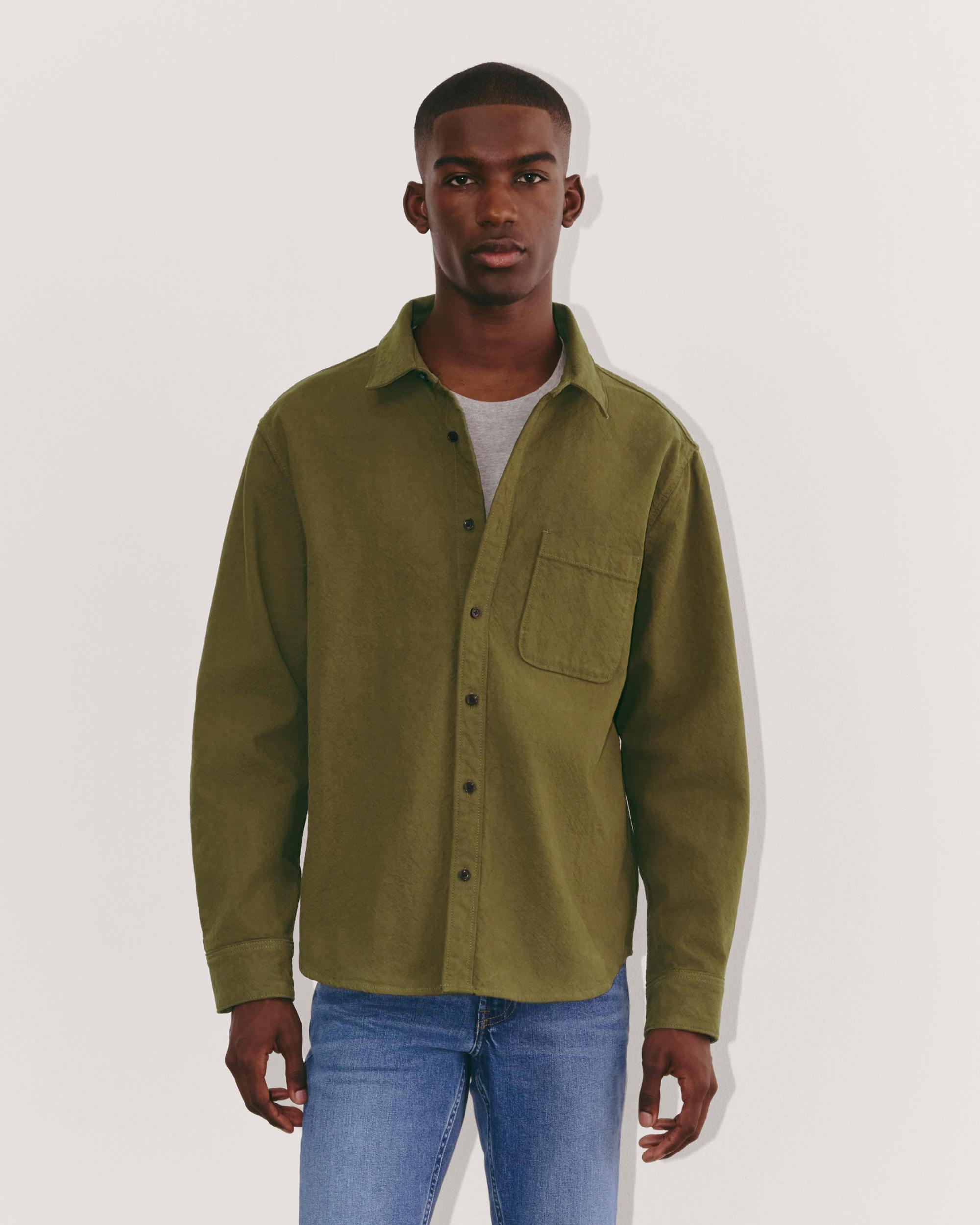 Mens Canvas Organic Cotton Overshirt Sweater by Everlane Product Image