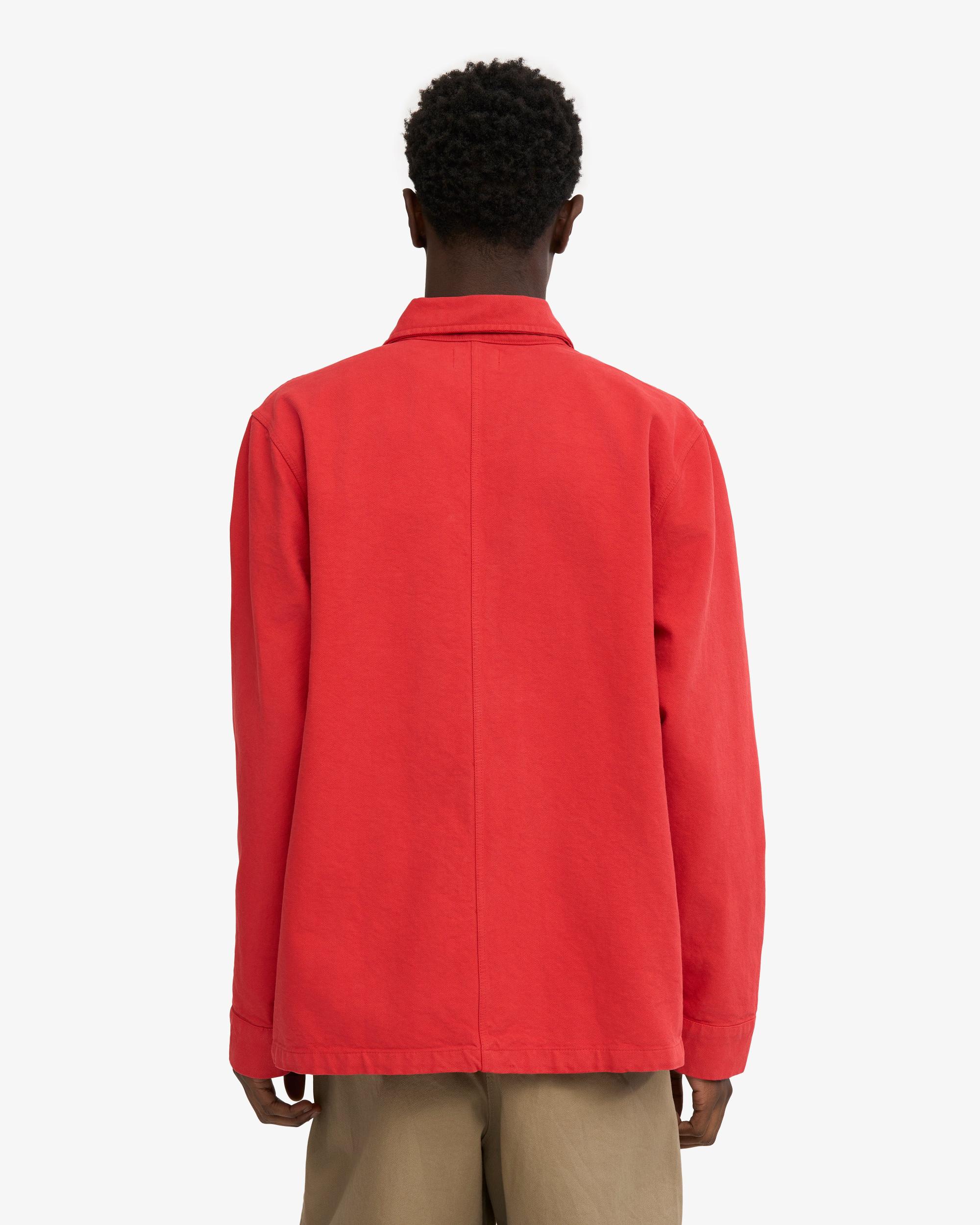 Organic Workwear Jacket - Red Tangerine Product Image