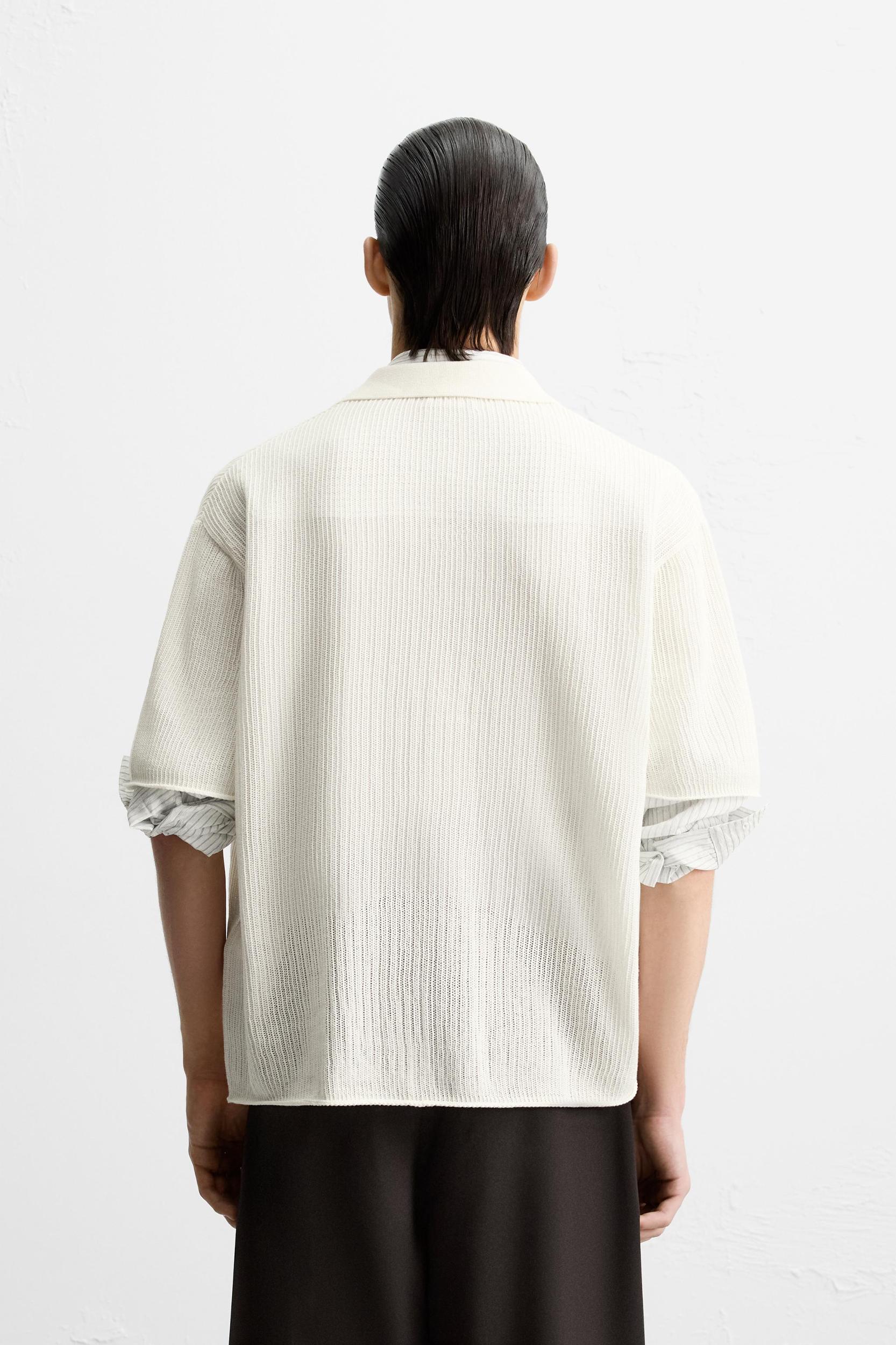 OPEN KNIT SHIRT Product Image