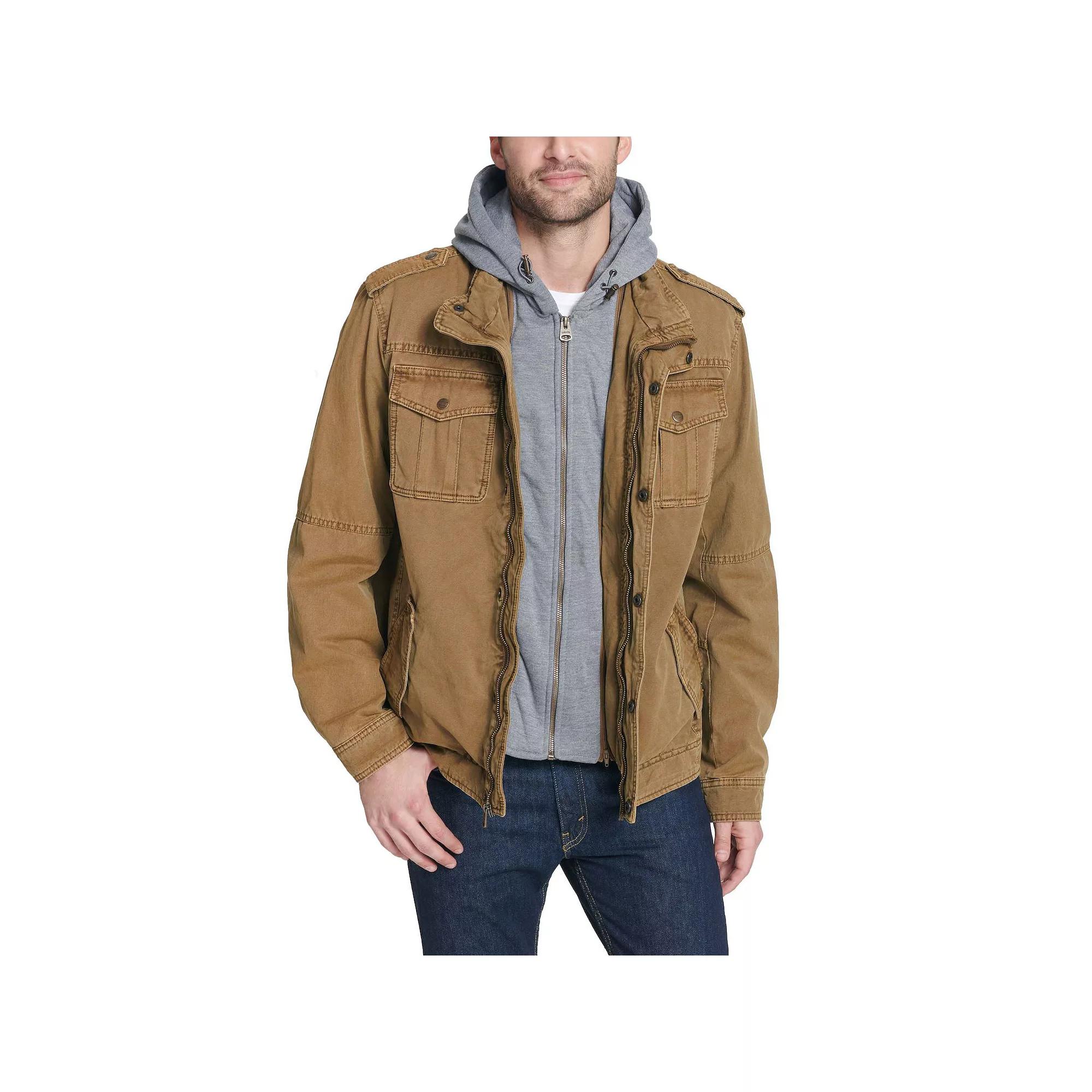 Men's Levi's® Hooded Quilt Lined Trucker Jacket,  Product Image