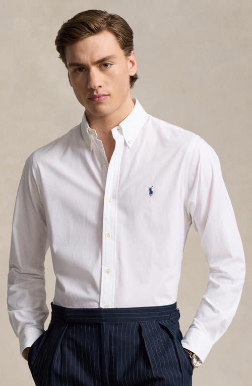 POLO RALPH LAUREN Long Sleeve Sport Shirt Clothing In White Product Image