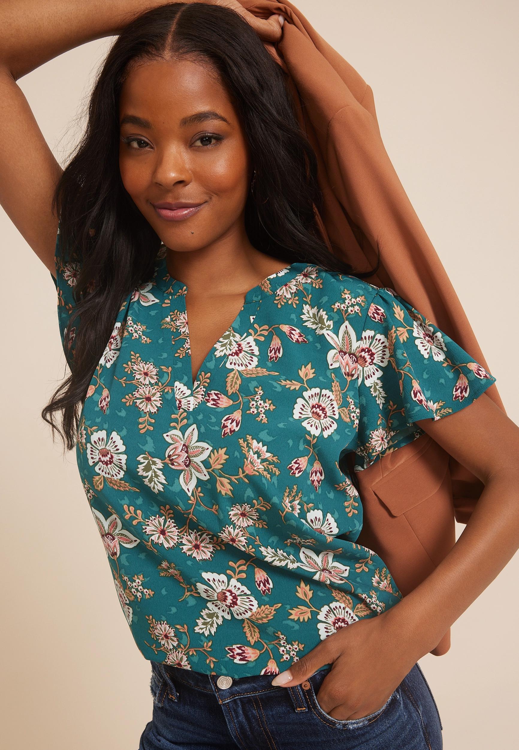 Atwood Flutter Sleeve Blouse Product Image