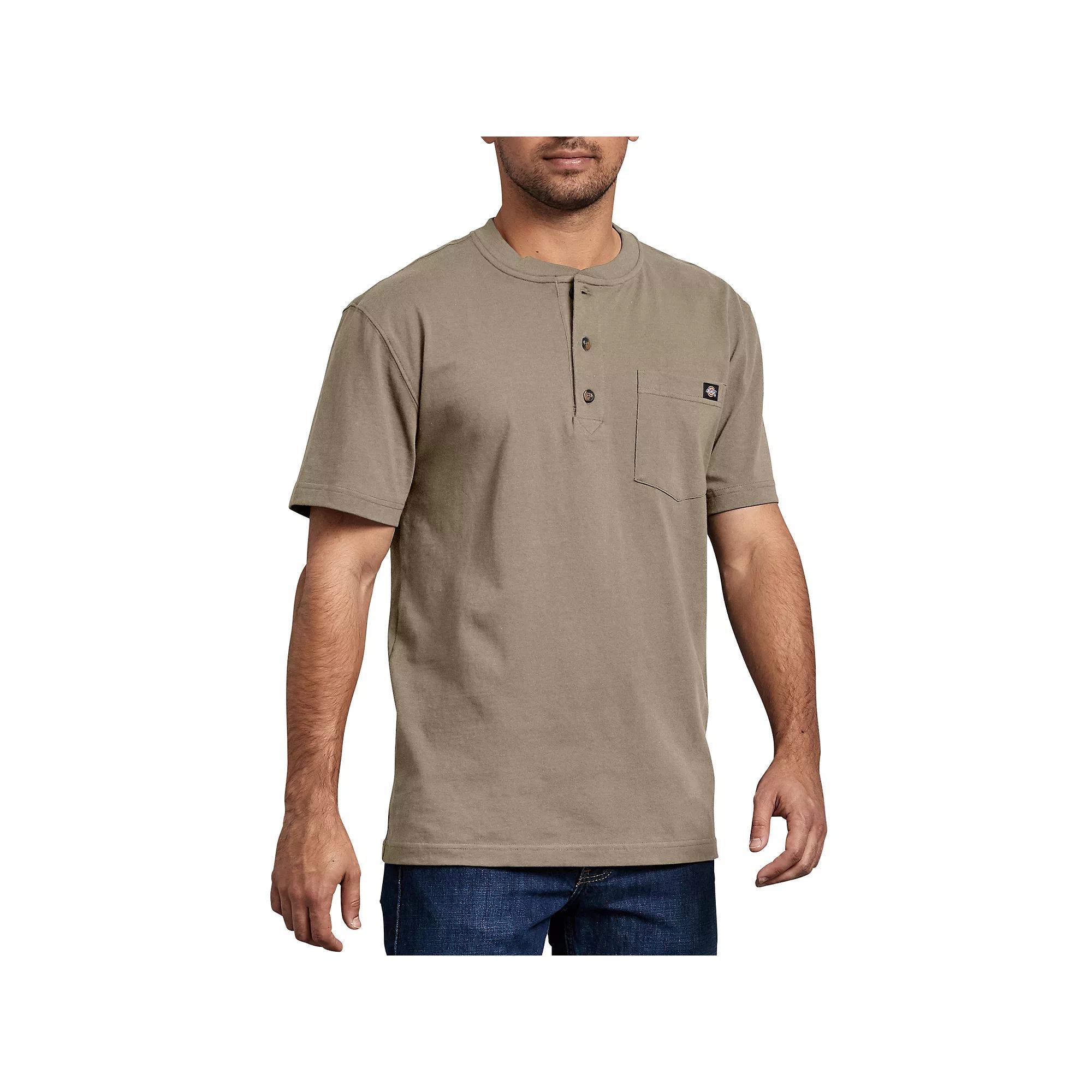 Men's Dickies Heavyweight Short Sleeve Henley,  Product Image