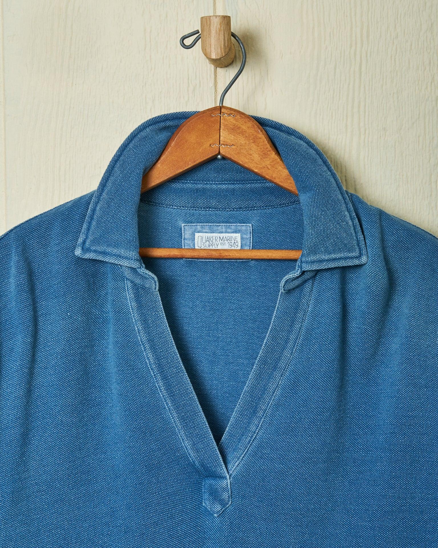 Indigo Inlet Pullover in Heavyweight Pique Product Image