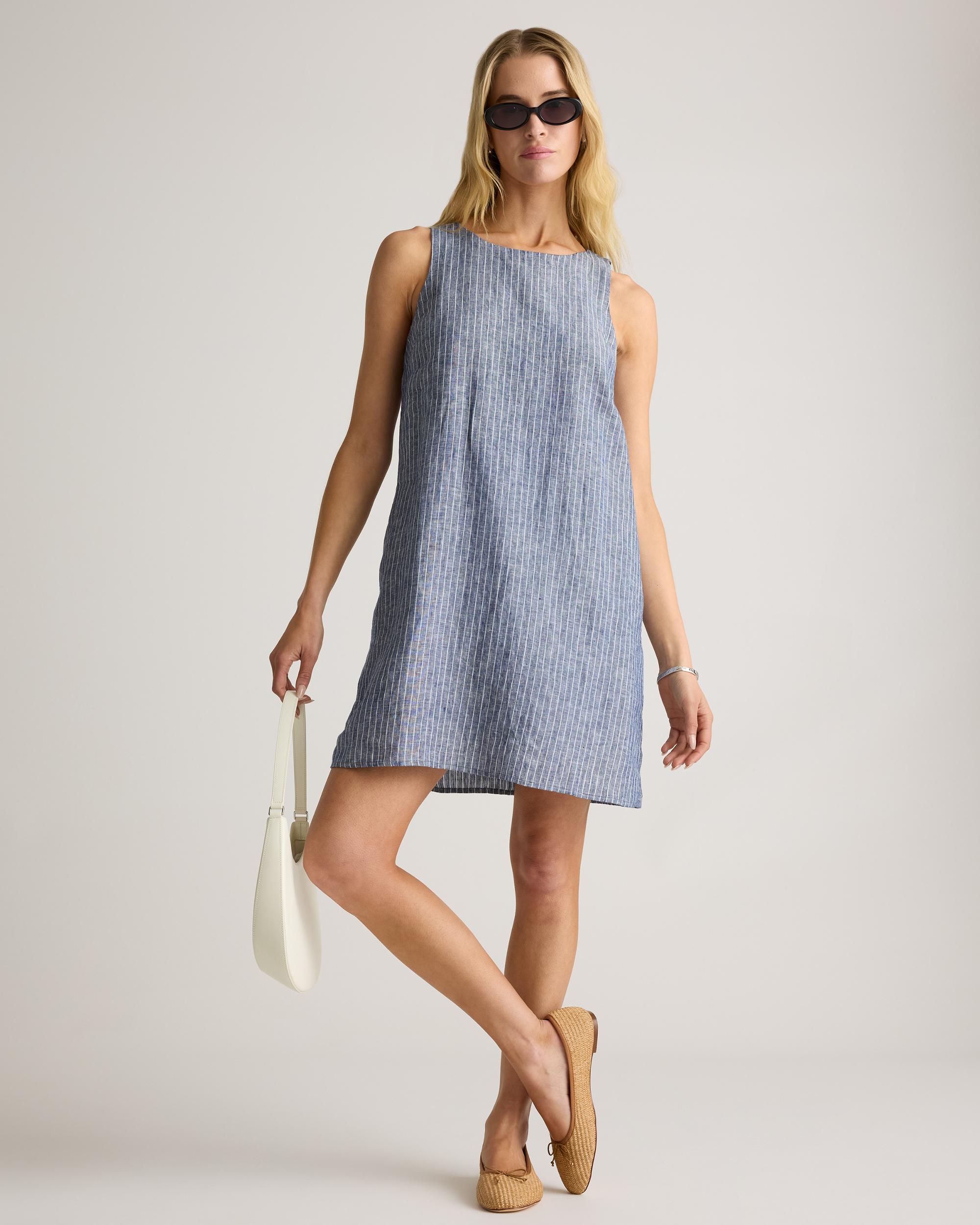 Quince | Women's 100% European Linen Tank Top Mini Dress Product Image